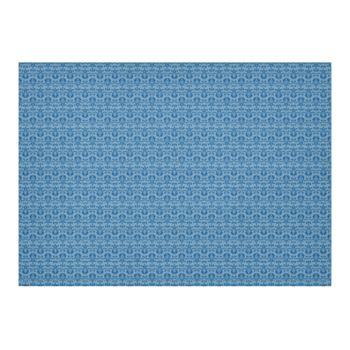 Blue Elegance Vintage Delights Cotton Linen Tablecloth 60"x 84"