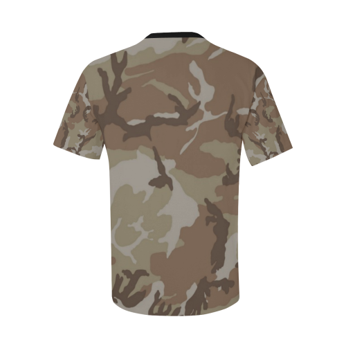 CAMOUFLAGE-DESERT 2 Men's All Over Print T-Shirt with Chest Pocket (Model T56)