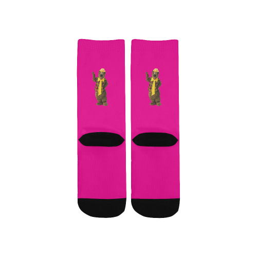 Humphrey Magic Forrest Socks - Hot Pink Custom Socks for Kids