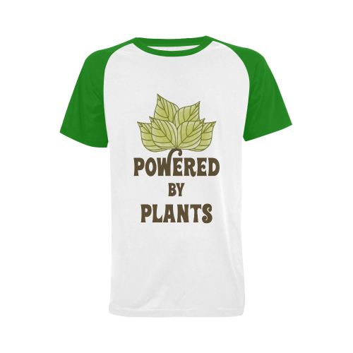 Powered by Plants (vegan) Men's Raglan T-shirt (USA Size) (Model T11)
