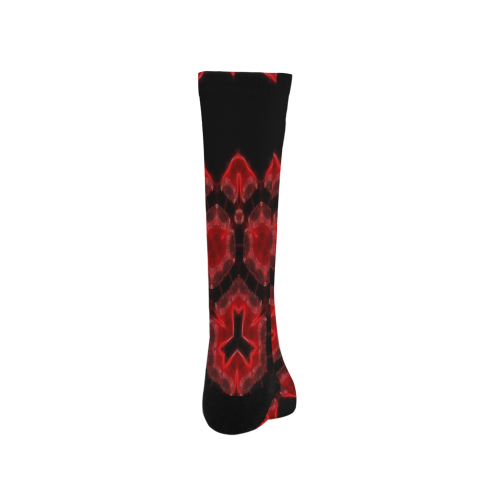 Red Alaun Mandala Men's Custom Socks