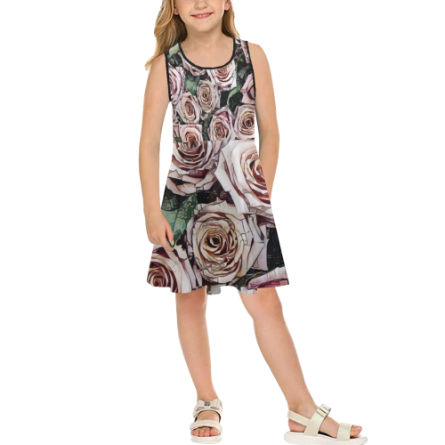 Impression Floral 9196 by JamColors Girls' Sleeveless Sundress (Model D56)