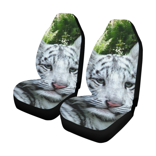 White Tiger Car Seat Covers (Set of 2)