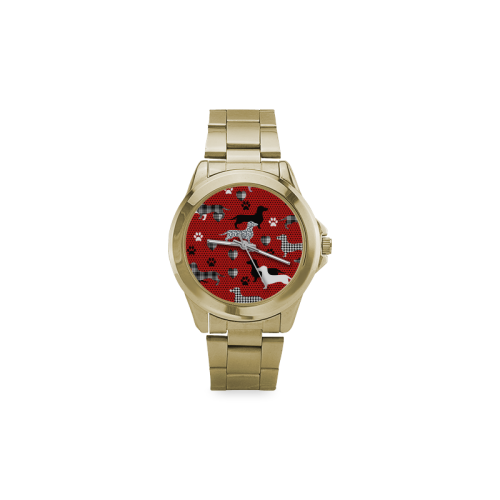 Dachshund Custom Gilt Watch(Model 101) (D2543351) Custom Gilt Watch(Model 101)