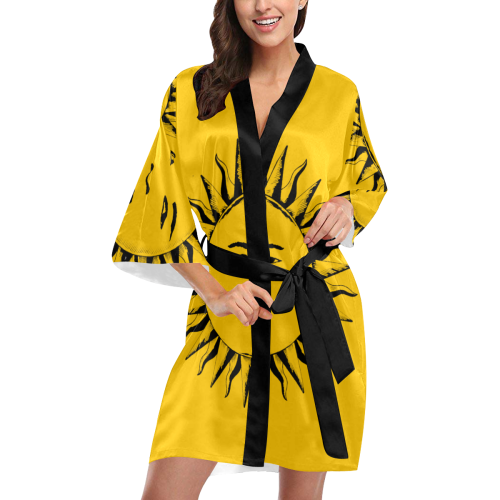 GOD Robe Yellow Kimono Robe
