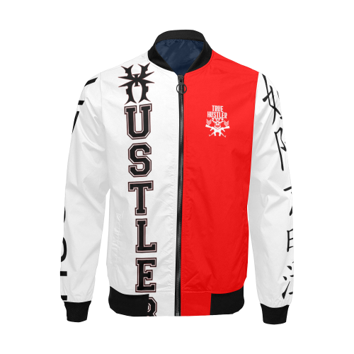 True Hustler Legacy All Over Print Bomber Jacket for Men/Large Size (Model H19)
