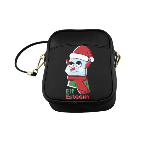Elf Esteem CHRISTMAS BLACK Sling Bag (Model 1627)