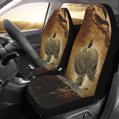 Mechanical skull Car Seat Covers (Set of 2)