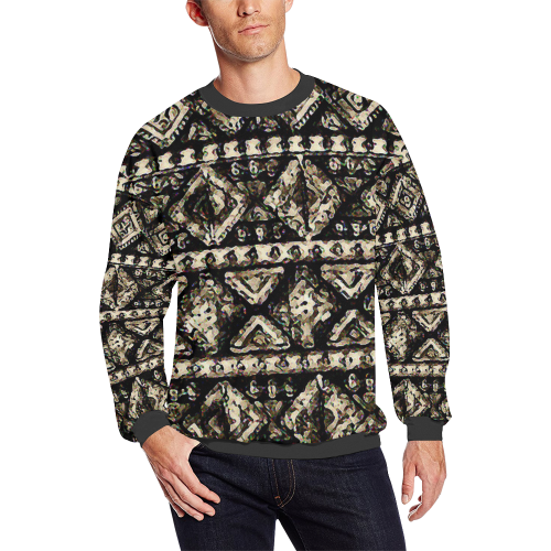 Tones All Over Print Crewneck Sweatshirt for Men/Large (Model H18)