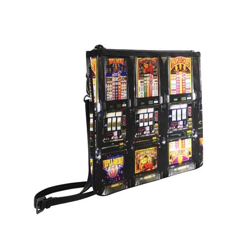 Lucky Slot Machines - Dream Machines Slim Clutch Bag (Model 1668)