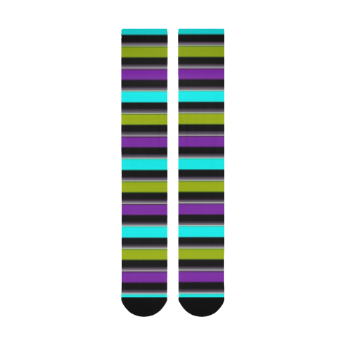 retro stripe 1 Over-The-Calf Socks