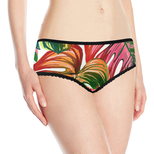 Pretty Leaves D by JamColors Women's All Over Print Classic Briefs (Model L13)