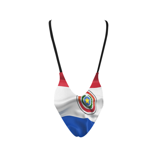 Paraguay Flag Sexy Low Back One-Piece Swimsuit (Model S09)