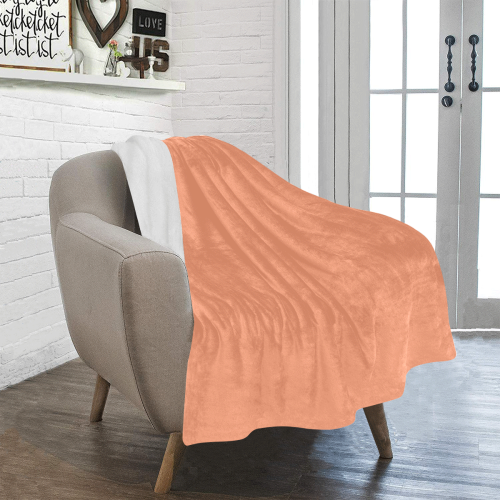 color light salmon Ultra-Soft Micro Fleece Blanket 30''x40''
