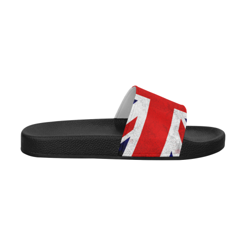 United Kingdom Union Jack Flag - Grunge 2 Men's Slide Sandals (Model 057)