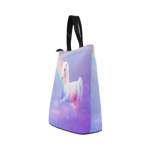 Unicorn and Rainbow Nylon Lunch Tote Bag (Model 1670)
