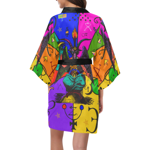 Awesome Baphomet Popart Kimono Robe
