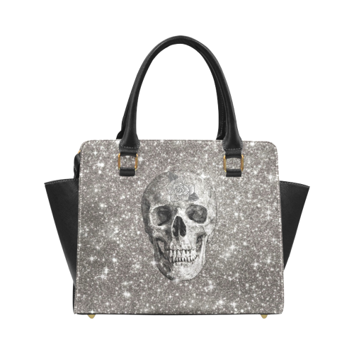 Modern sparkling Skull A by JamColors Classic Shoulder Handbag (Model 1653)