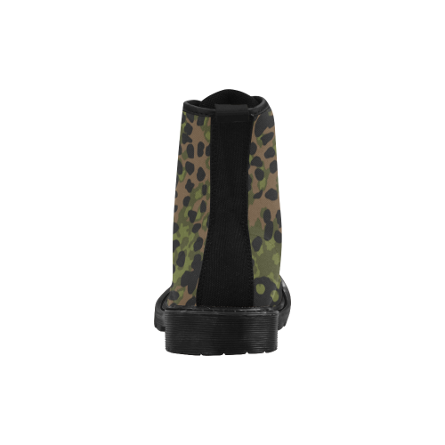platanentarn summer camouflage Martin Boots for Men (Black) (Model 1203H)