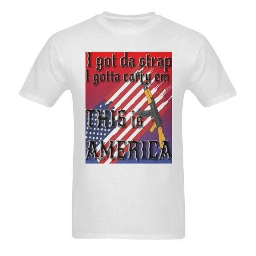 this is AMERICA Men's T-Shirt in USA Size (Two Sides Printing)
