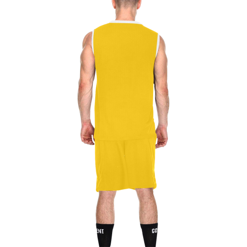 color mango All Over Print Basketball Uniform