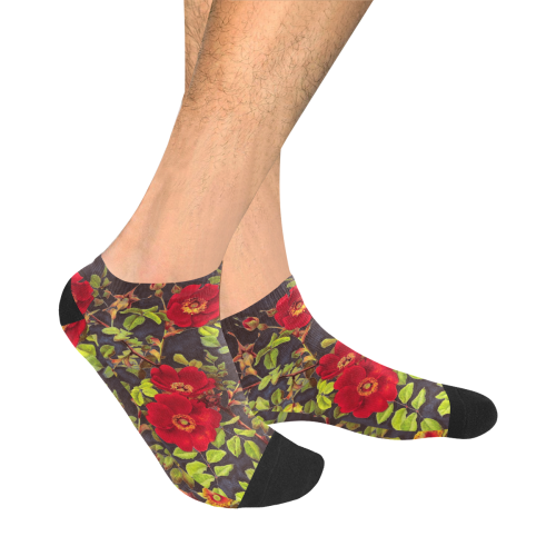 flowers #flowers #pattern #flora Men's Ankle Socks