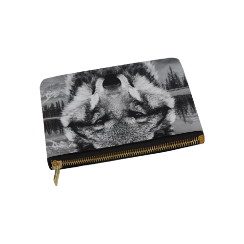 Wolf Animal Nature Carry-All Pouch 9.5''x6''