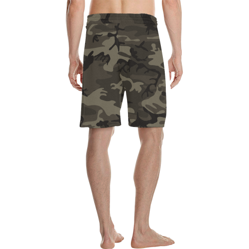 Camo Grey Men's All Over Print Casual Shorts (Model L23)