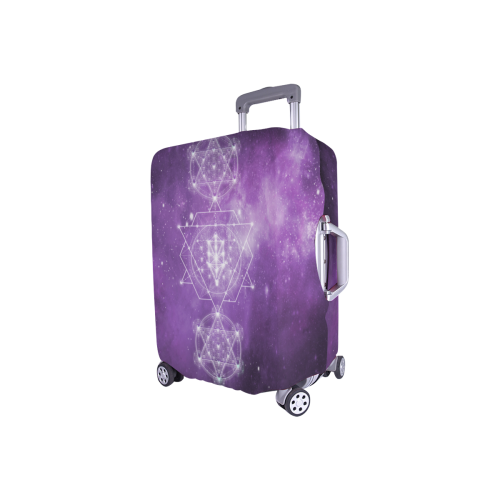 Sacred Geometry Stardust Luggage Cover/Small 18"-21"