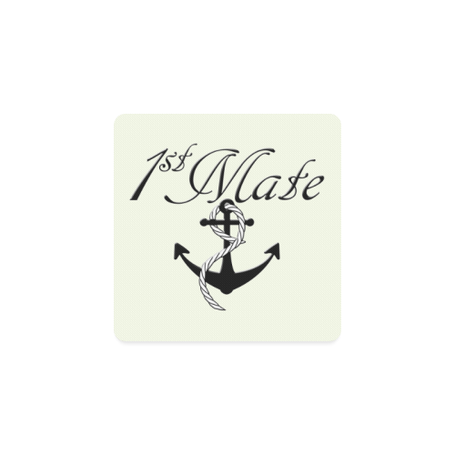 For the 1st Mate / Yellow Square Coaster