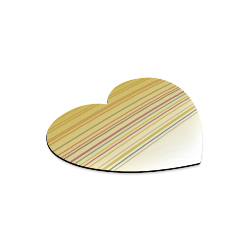 gold ethnic lines Heart-shaped Mousepad