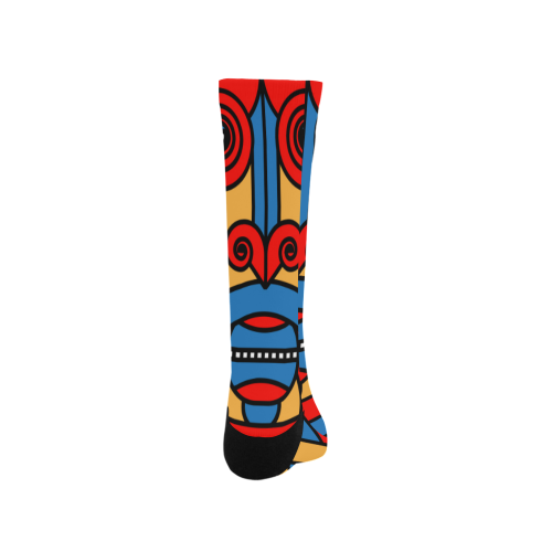 Aztec Maasai Lion Tribal Men's Custom Socks