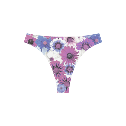 Spring Time Flowers 5 Sport Top & High-Waisted Bikini Swimsuit (Model S07)