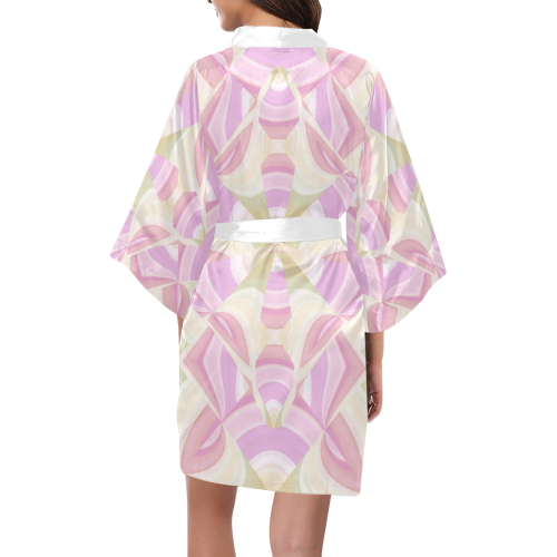 Abstract Moon Lotus YY Kimono Robe