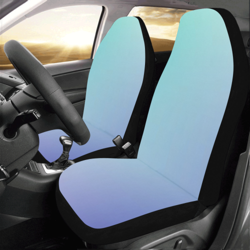 Aqua Blue Tie Dye Car Seat Covers (Set of 2)