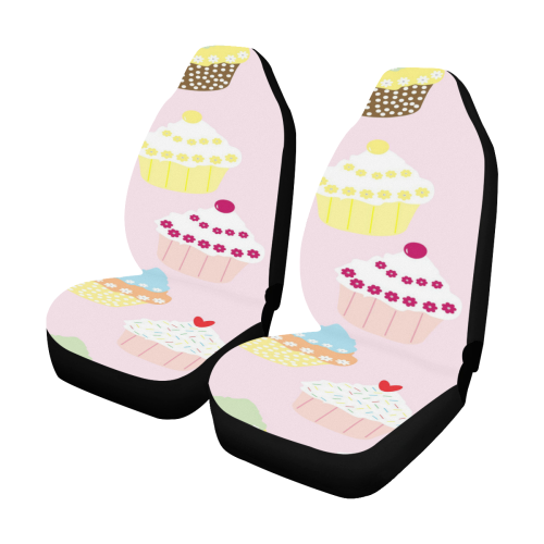 Cupcakes Car Seat Covers (Set of 2)