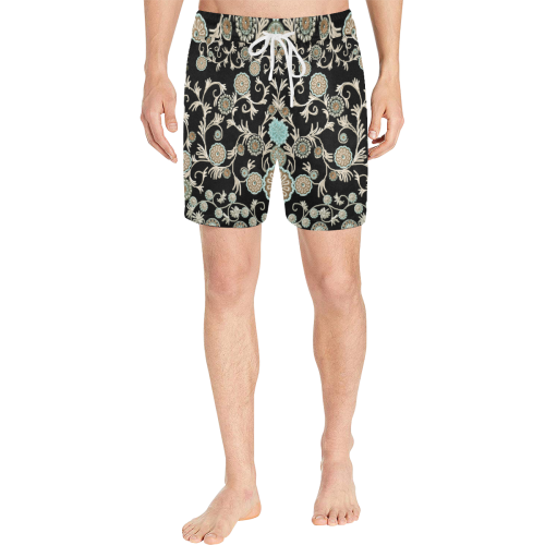 millefiori 13-56x60 inches Men's Mid-Length Swim Shorts (Model L39)