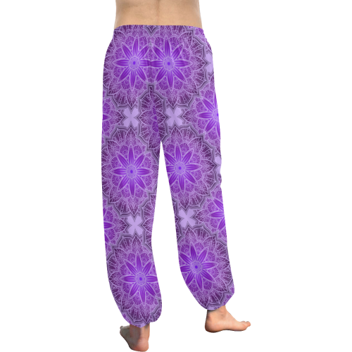 Purple Mandala Patterned Women's All Over Print Harem Pants (Model L18)