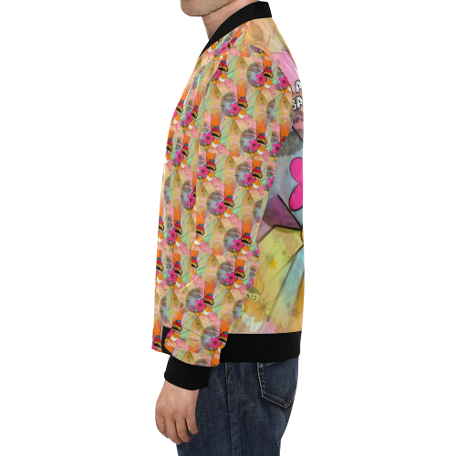 I´m a very good Bad Example Popart by Nico Bielow All Over Print Bomber Jacket for Men/Large Size (Model H19)