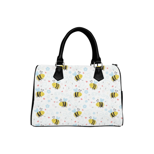 Cute Bee Pattern Boston Handbag (Model 1621)