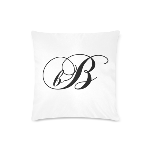 Alphabet B by Jera Nour Custom Zippered Pillow Case 16"x16"(Twin Sides)