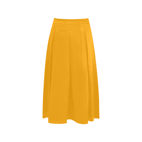 color orange Aoede Crepe Skirt (Model D16)