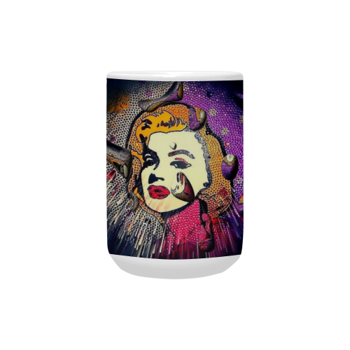 Marilyn Monroe Glitzer Popart" by Nico Bielow Custom Ceramic Mug (15OZ)