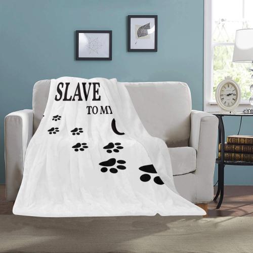 Slave To My Cat Ultra-Soft Micro Fleece Blanket 40"x50"