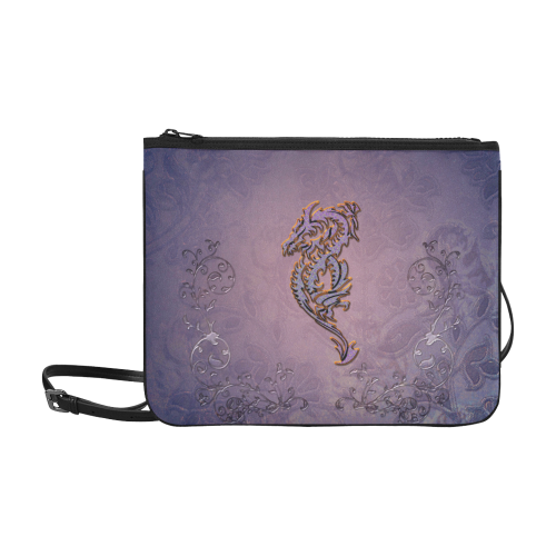 Awesome chinese dragon Slim Clutch Bag (Model 1668)