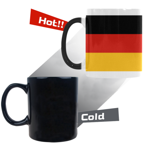 German Flag Colored Stripes Custom Morphing Mug (11oz)