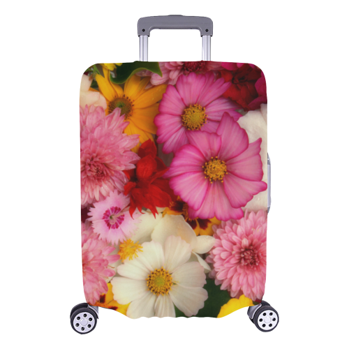 pink cosmos Luggage Cover/Large 26"-28"