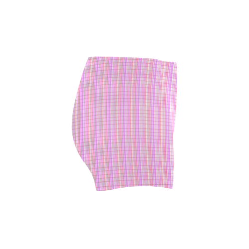 Pink Retro Weave Multi Briseis Skinny Shorts (Model L04)