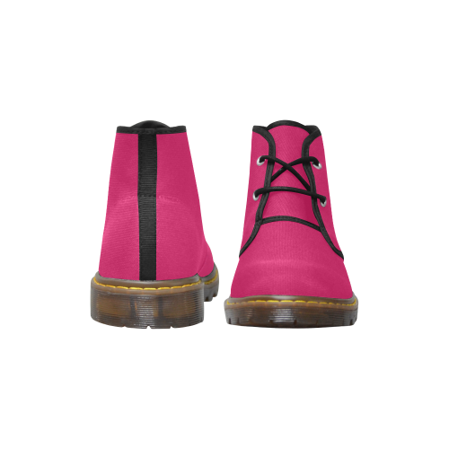 color ruby Men's Canvas Chukka Boots (Model 2402-1)
