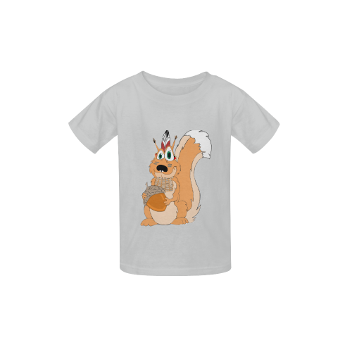 Indian Squirrel Grey Kid's  Classic T-shirt (Model T22)